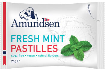 Amundsen - Pastilles Fresh Mint 25 Gram 24 Pieces