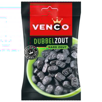 Venco - Dubbelzoute Drop 120 Gram 12 Stuks