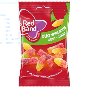 Red Band - Duo Winegums Zoet Zuur 120 Gram 12 Stuks