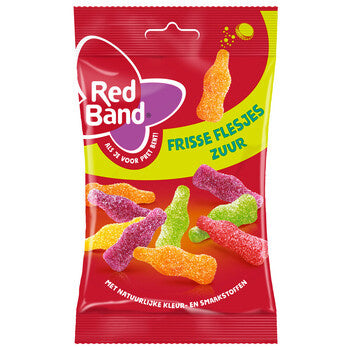 Red Band - Frisse Flesjes Zuur 120 Gram 12 Stuks