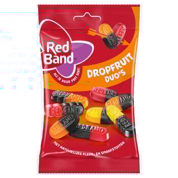 Red Band - Dropfruit Duo's 90 Gram 24 Stuks