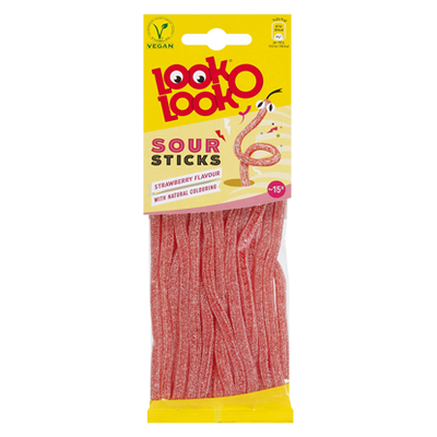 Look O Look - Strawberry Sticks 90 Gram