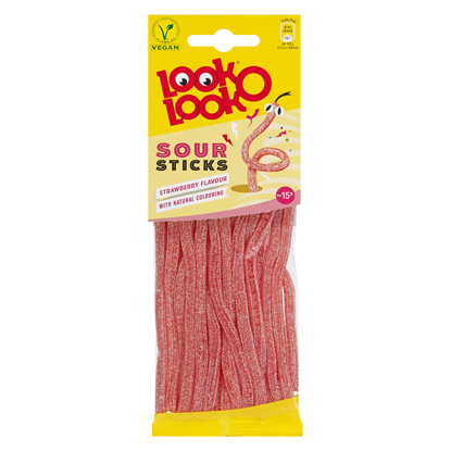 Look O Look - Strawberry Sticks 90 Gram