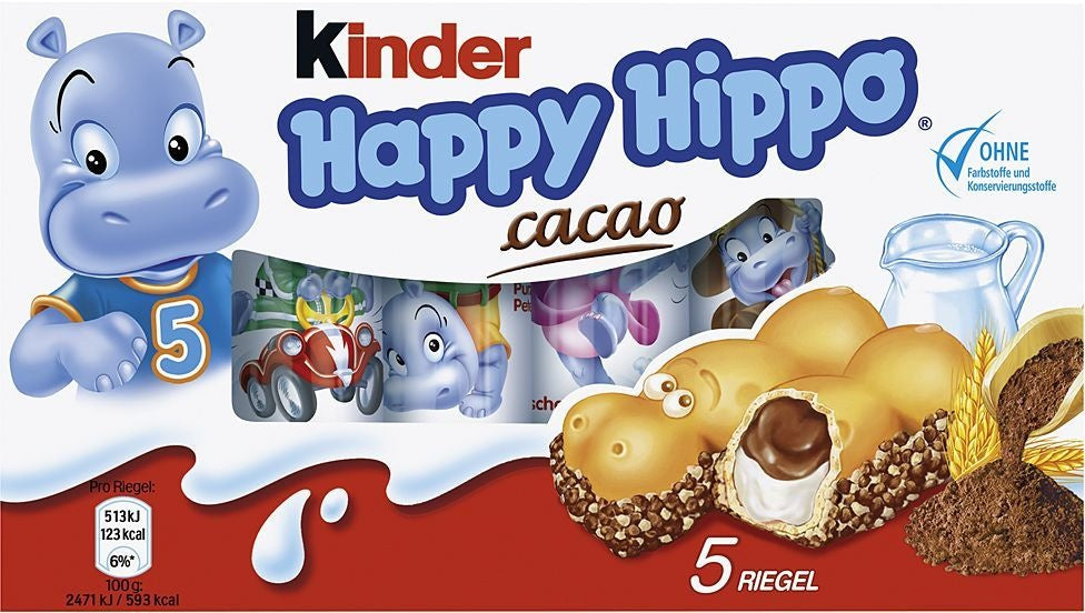 Kinder - Happy Hippo Cacao 104 Gram