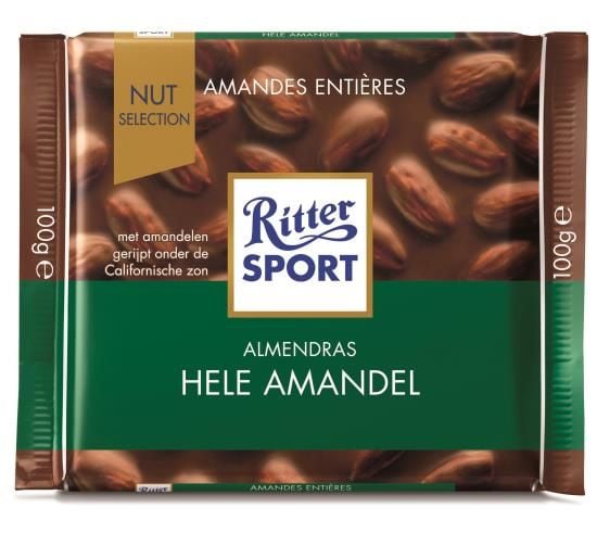 Ritter Sport Whole Almond 100 Gram