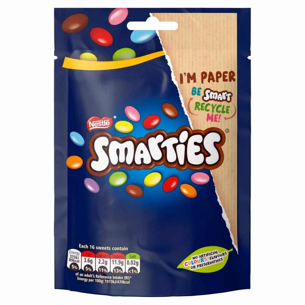 Smarties - Milk Chocolate Pouch 105 Gram