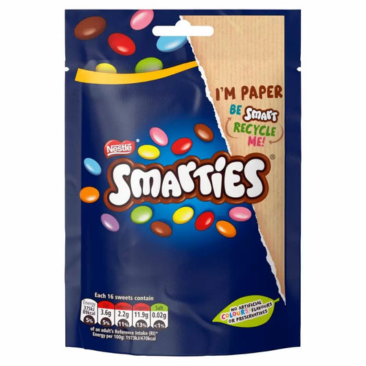 Smarties - Milk Chocolate Pouch 105 Gram