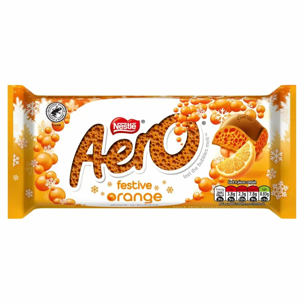 Nestle - Aero Festive Orange Chocolate Sharing Bar 90 Gram