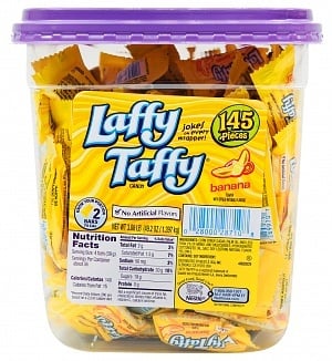 Wonka - Banana Laffy Taffy Minis 145 Stuks