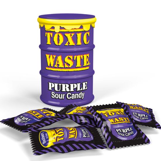 Toxic Waste Purple Sour Candy Drum 42 Gram (Halal)