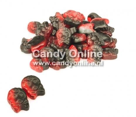 Bubs - Godis Raspberry/Licorice Micro Skulls 200 Gram