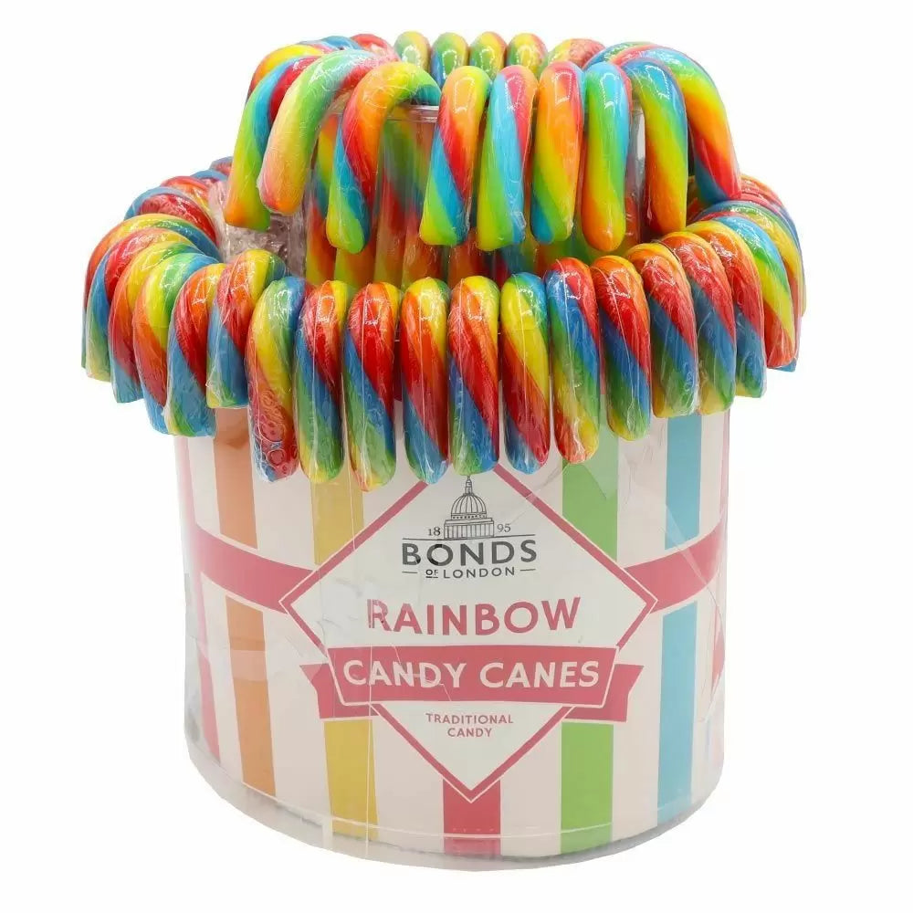 Rainbow Candy Cane Fountain 20 Gram 60 Stuks