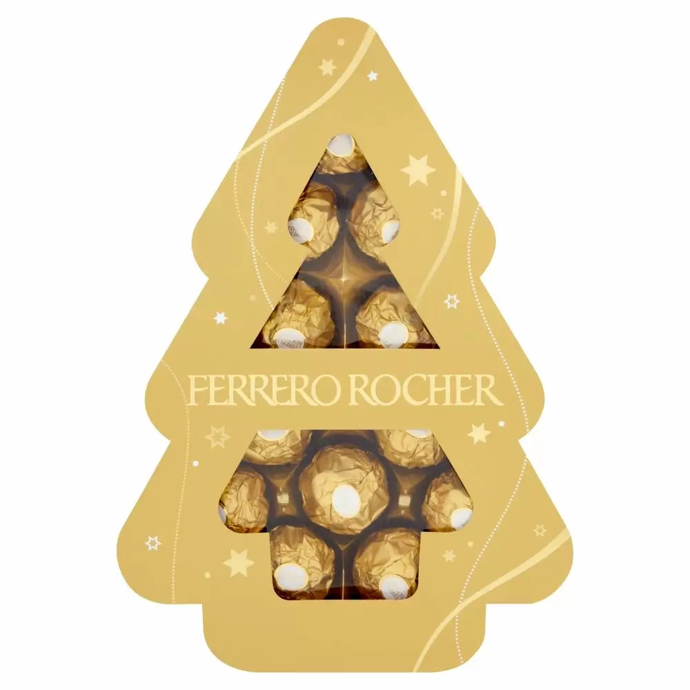Ferrero Rocher – Weihnachtsgeschenkbox mit 12 Pralinen (150 Gramm)