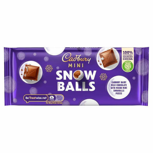 Cadbury - Dairy Milk Mini Snowballs Bar 110 Gram