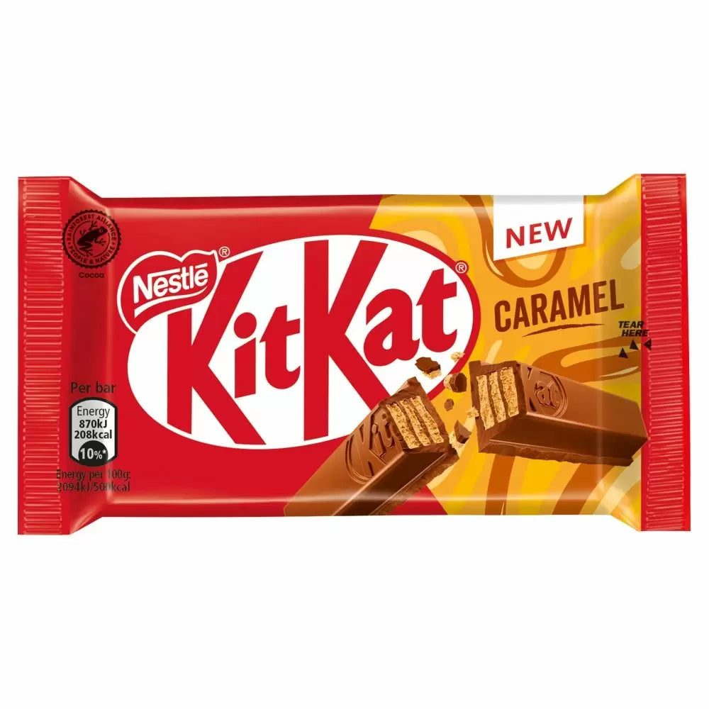 Kit Kat - 4 Finger Karamel Milk Chocolate Bar 41,5 Gram