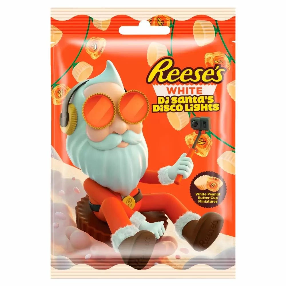Reese's - Peanut Butter Miniatures White DJ Santa Lights Bag 70 Gram