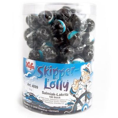 Réglisse Lolly Alster Lakritz 8 Pièces (zwart/blauw)