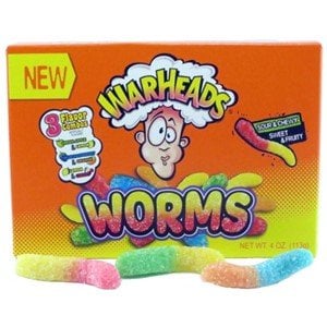 Warheads - Sour Worms Video Box 113 Gramm