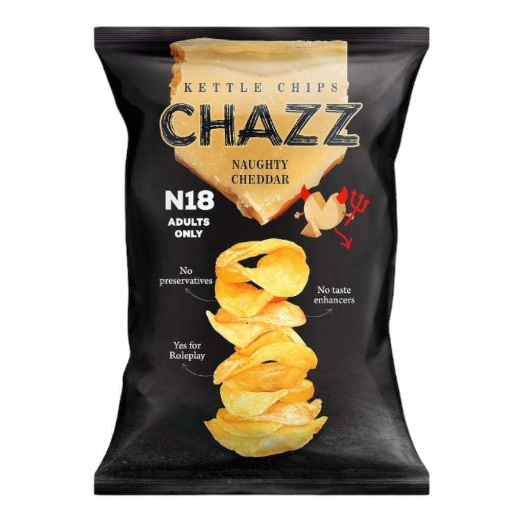 Chazz - 18+ Naughty Cheddar Potato Chips 90 Gram