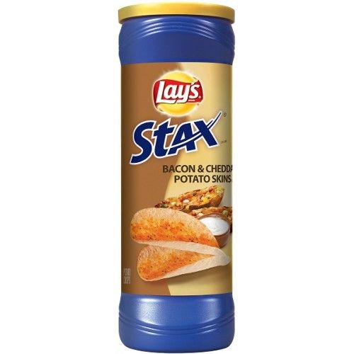 Lay's Stax - Bacon and Cheddar Potato Skins 156 Gram