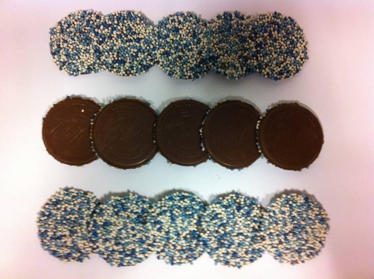 Geboorte Flikken Blauw   /- 65 Stück 1 Kilo
