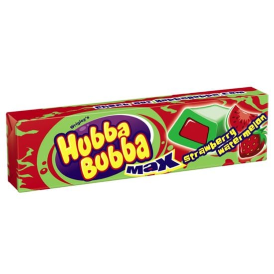 Hubba Bubba Max Strawberry & Watermelon 5 Piece Bubblegum