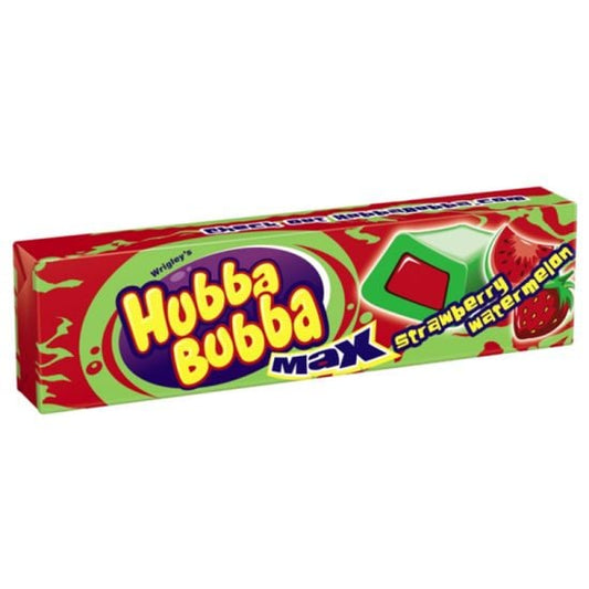Hubba Bubba Max Strawberry & Watermelon 5 Piece Bubblegum