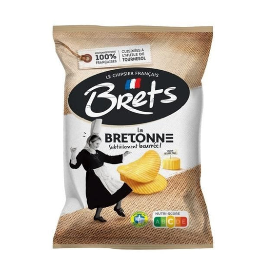 Brets - Gezouten Boter Chips 125 Gram 10 Stuks