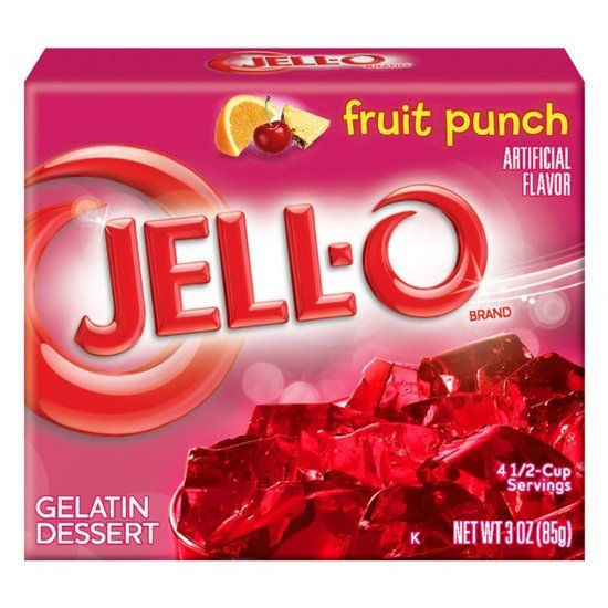 Jell-O - Fruit Punch Gelatin 85 Gram