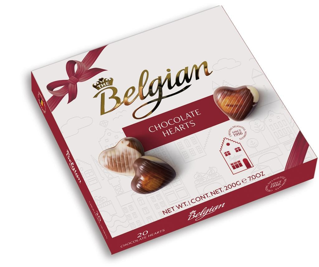 The Belgian Pralines - Hartjes Giftbox 200 Gram