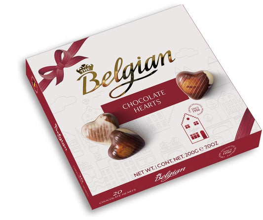 The Belgian Pralines - Hartjes Giftbox 200 Gram