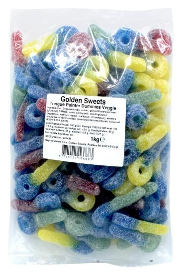 Goldene Süßigkeiten – Zungenmaler-Dummies (vegetarisch) 1 kg
