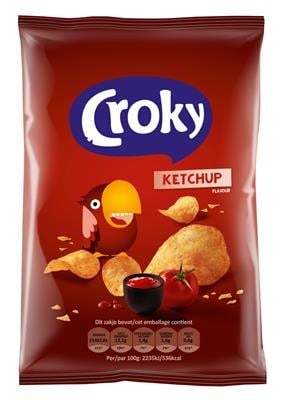 Croky - Chips Ketchup 40 Gram 20 Stuks
