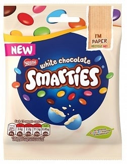 Nestle - Smarties White Chocolate Bag 100 Gram