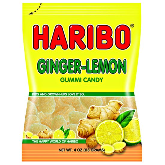 Sachet de bonbons Haribo gingembre-citron 113 grammes