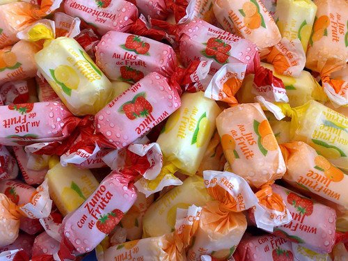 De Bron - Fruit Toffees Suikervrij 1 Kilo
