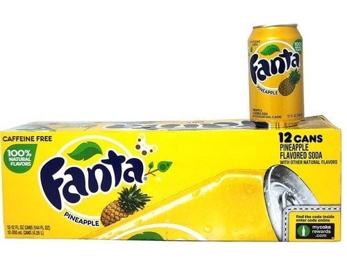 Fanta - Pineapple 355ml 12 Canettes
