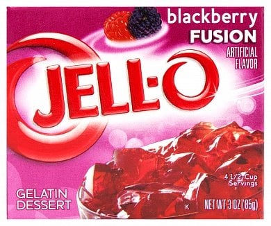 Jell-O - Blackberry Fusion Gelatin 85 Gram