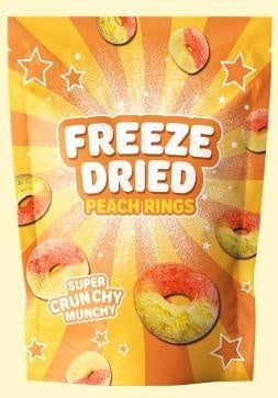 Freeze Dried - Peach Rings 55 Gram