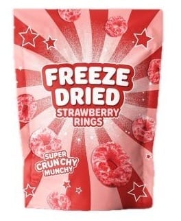 Freeze Dried - Strawberry Rings 100 Gram