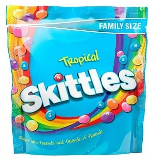 Skittles - Tropical Pouch 196 Gram