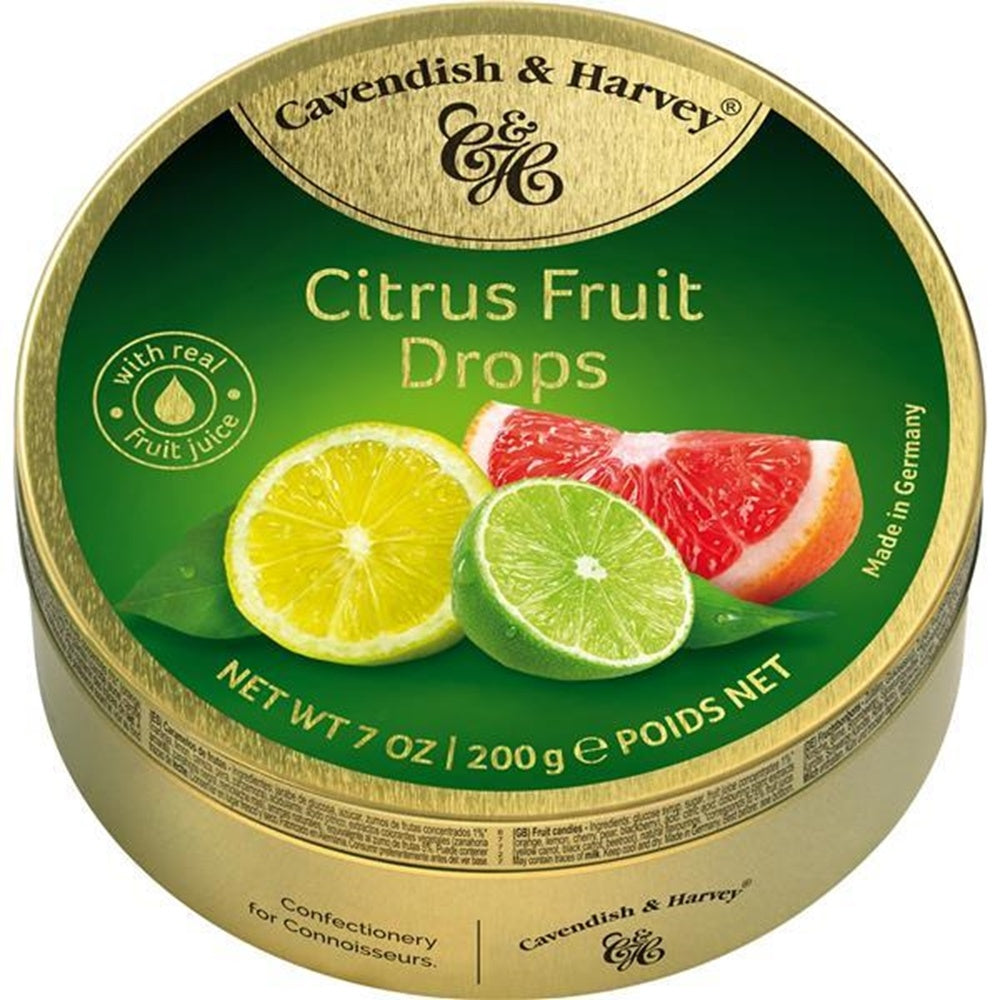 Cavendish & Harvey - Citrus Fruit Lakritzs 200 Gram