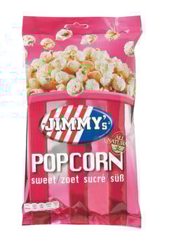 Jimmy's - Popcorn Zoet 60 Gram 12 Stuks*