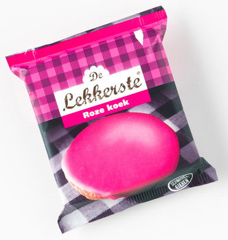 De Lekkerste - Roze Koek 55 Gram 18 Stück