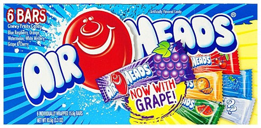 Airheads 6 Flavour Selection Videobox 93,6 Gram