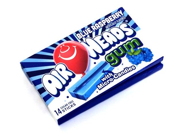 Airheads - Blaue Himbeere Kaugummi 34 Gramm