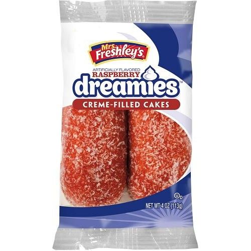 Mrs Freshleys Raspberry Dreamies Crème Cakes Twin Pack 113 Gram