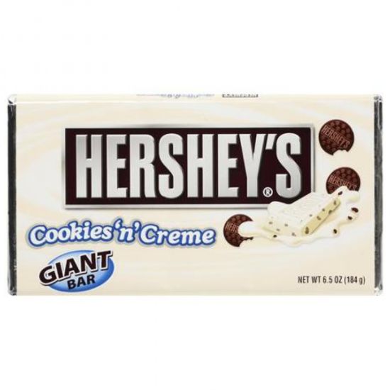 Hersheys White Cookies N' Crème Bar Giant 184 Gram