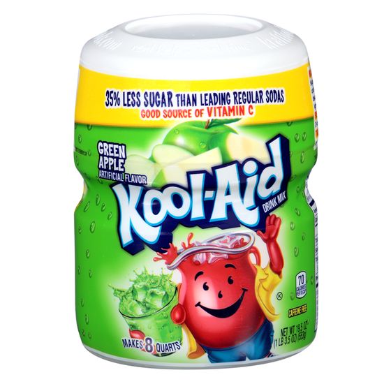 Kool Aid 8QT Green Apple 538 Gram
