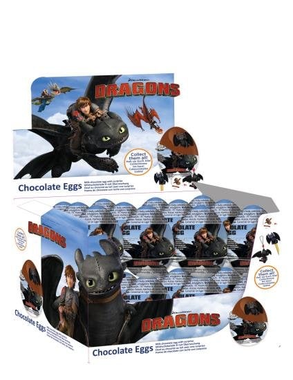 Bip - Verrassingseieren Dragons 24 Stuks